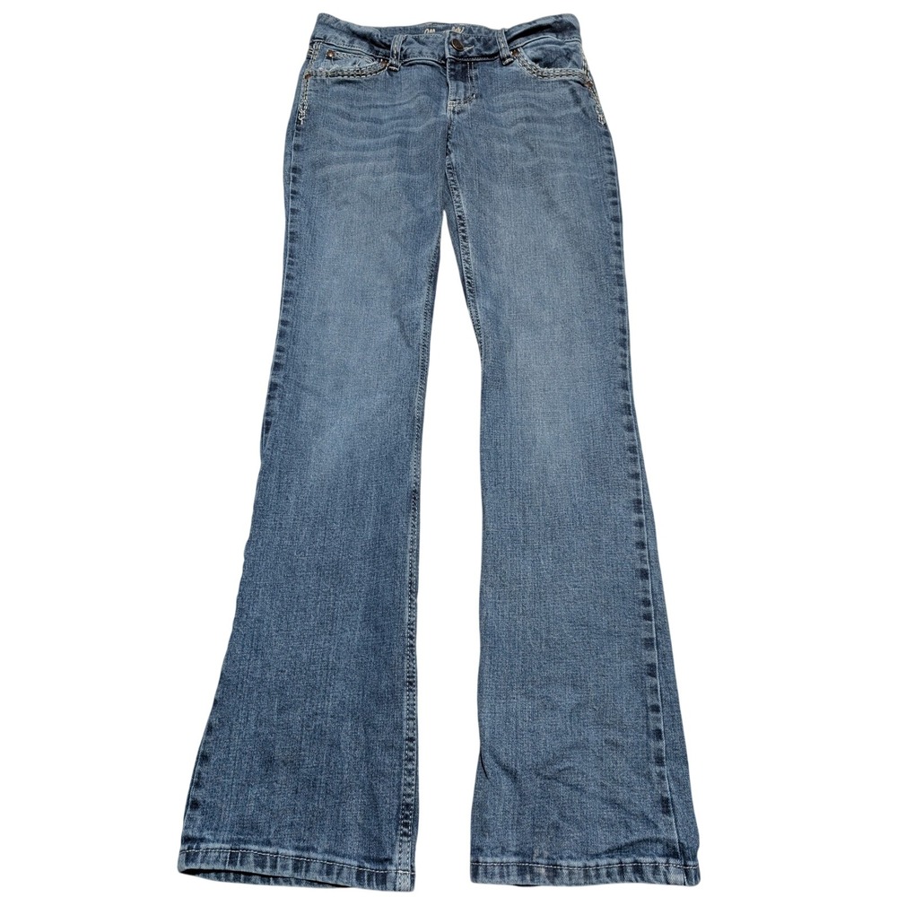 Wrangler Boot Cut Jeans Womens 5x34 Blue Medium Wash Stretch Denim‎ 26x32.5